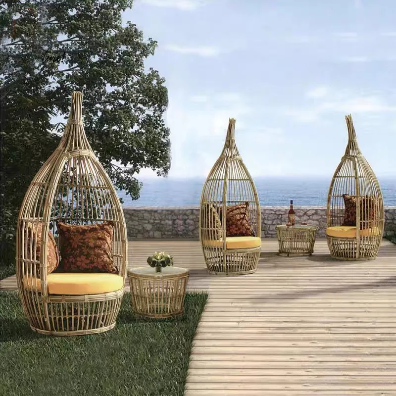 

Уличное птичье гнездо, уличный садовый шезлонг из ротанга, бассейн, круглая кровать для отдыха из ротанговой птичьей клетки, круглая кровать