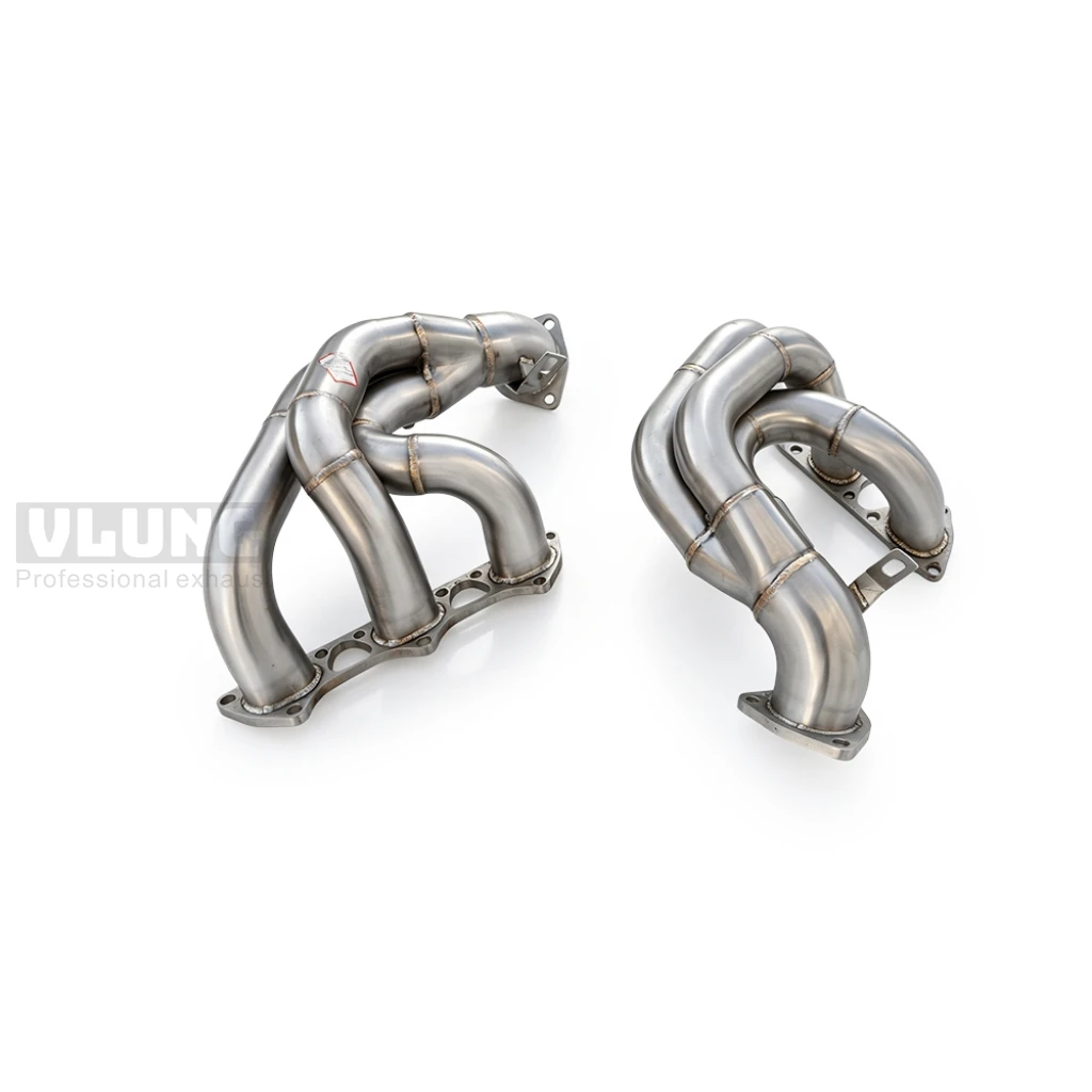 High Flow Performance Exhaust Manifold Header SS304 for Porsche 718 GT4 RS 4.0L 2021+ Racing Mod Parts