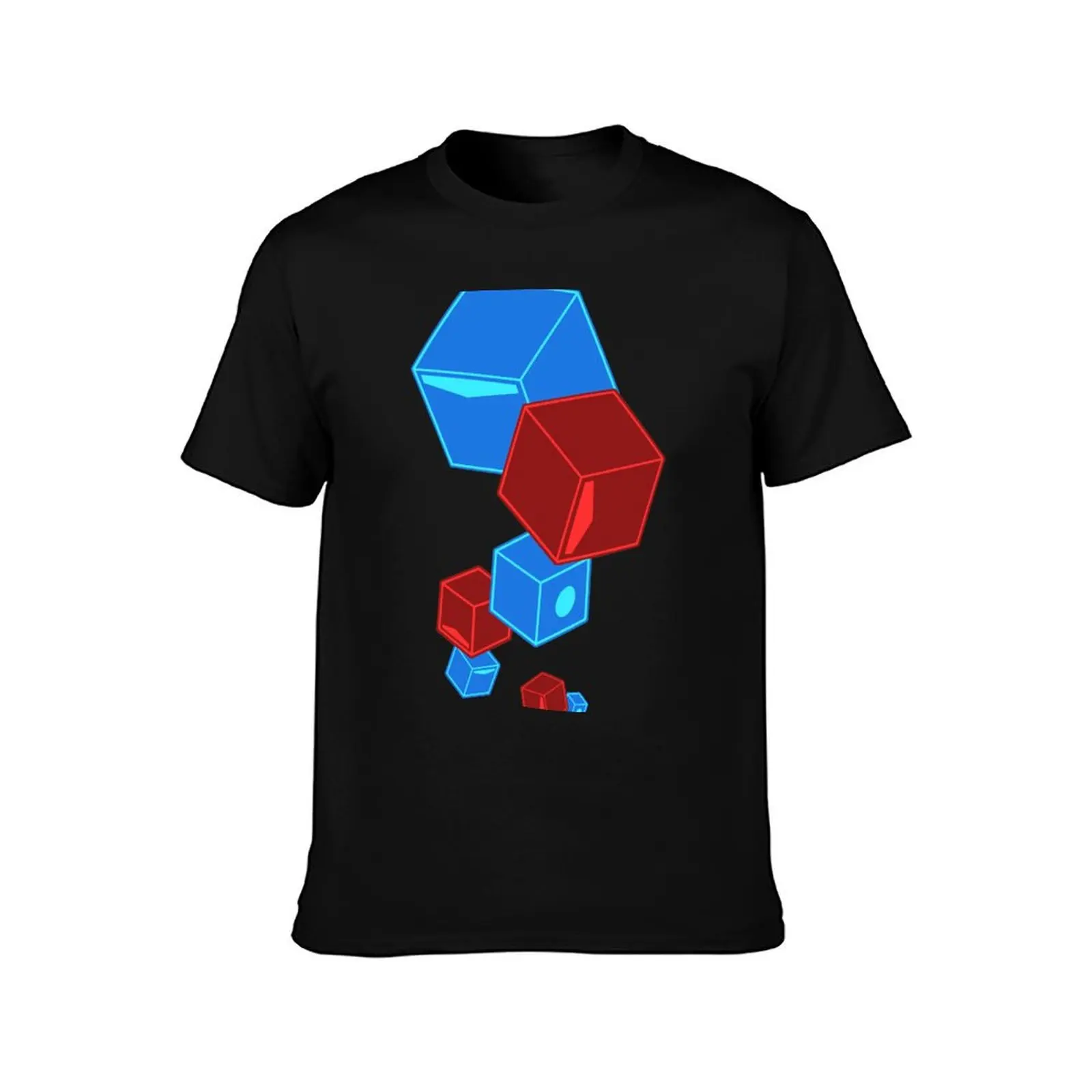 Beat Saber - Floatin' Blocks - SOLID - White v2 T-Shirt designer shirts boys whites big and tall t shirts for men