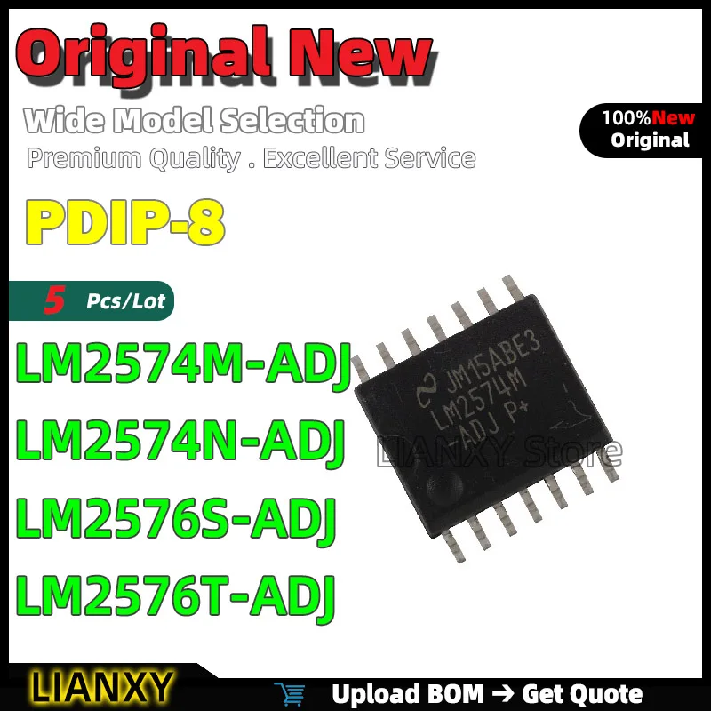 5Pcs PDIP-8 LM2574M…