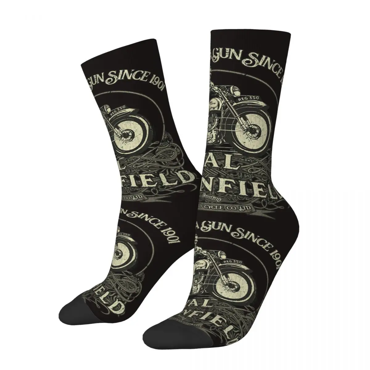 Hip Hop Retro Zyklus Enfield Zyklus Co Männer Frauen glücklich Socken wind dichte Neuheit Frühling Sommer Herbst Winter Strümpfe Socken Geschenk