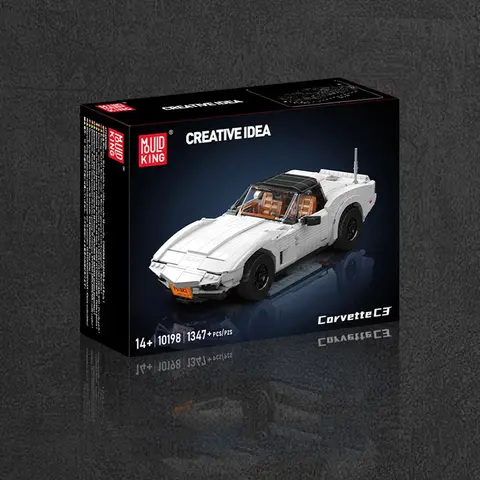Mould King Creative Corvette C3 Racing Car Dragbil | Byggbar leksak | Högsvårighetsgradiga MOC-block för vuxna (1347 delar) 8 best sales tegelsten leksak - №5