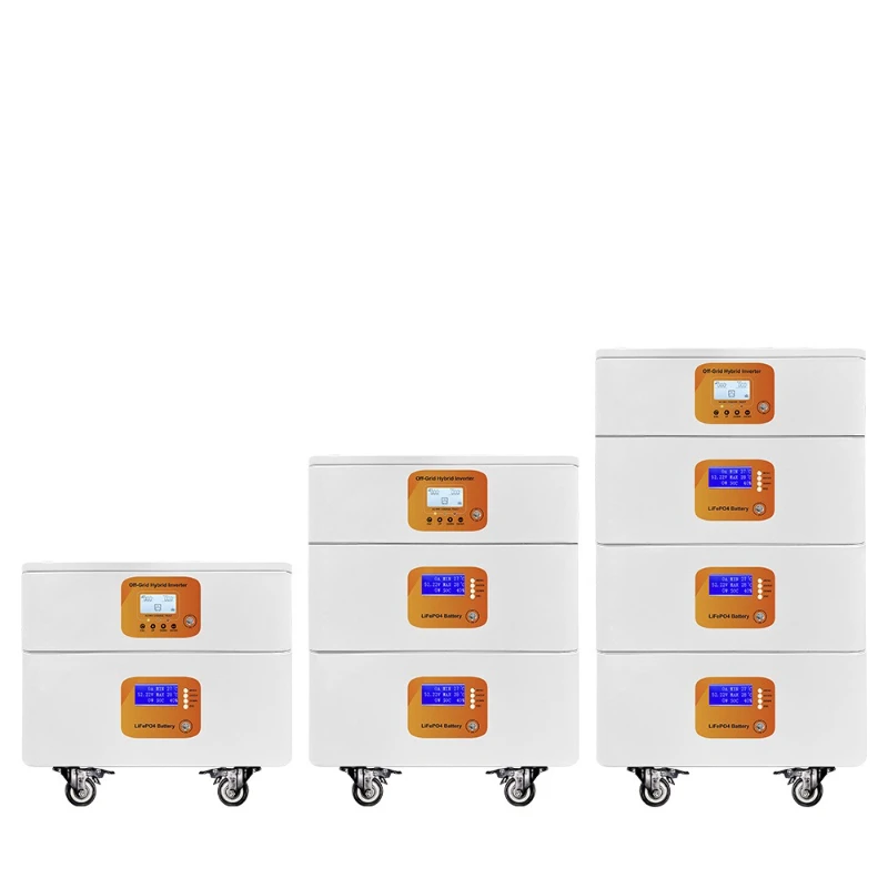 

Photovoltaic energy storage inverter stacked, household off-grid solar power storage cabinet system