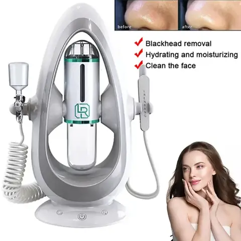 새로운 필링 뷰티 장치 새로운 작은 거품 산소 주입 기기 하이드라 더마브레이션 아쿠아 페이셜 클리닝 흡입 블랙 헤드