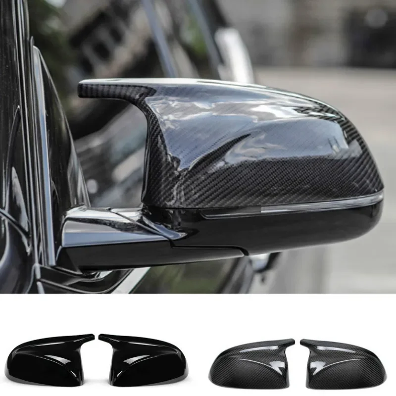 For BMW X3 G01 X4 G02 X5 G05 X6 G06 X7 G07 2018 2019 2020 M style black rearview mirror cover Carban rearview mirror caps