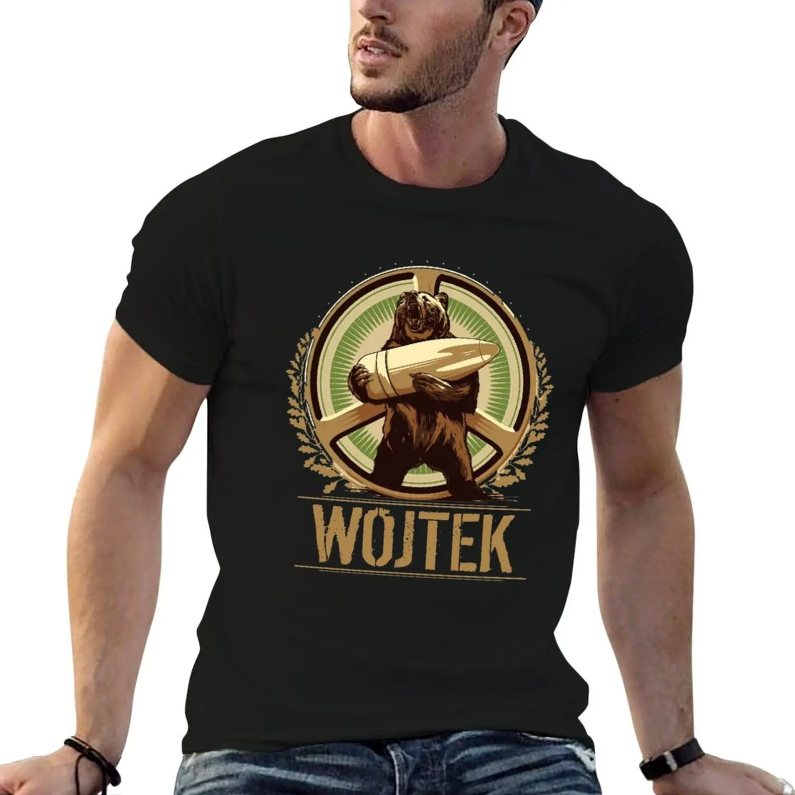 

cotton shirt Wojtek Privater T-Shirt t Das graphic Damen shirt t Hemen man Br Wojtek man