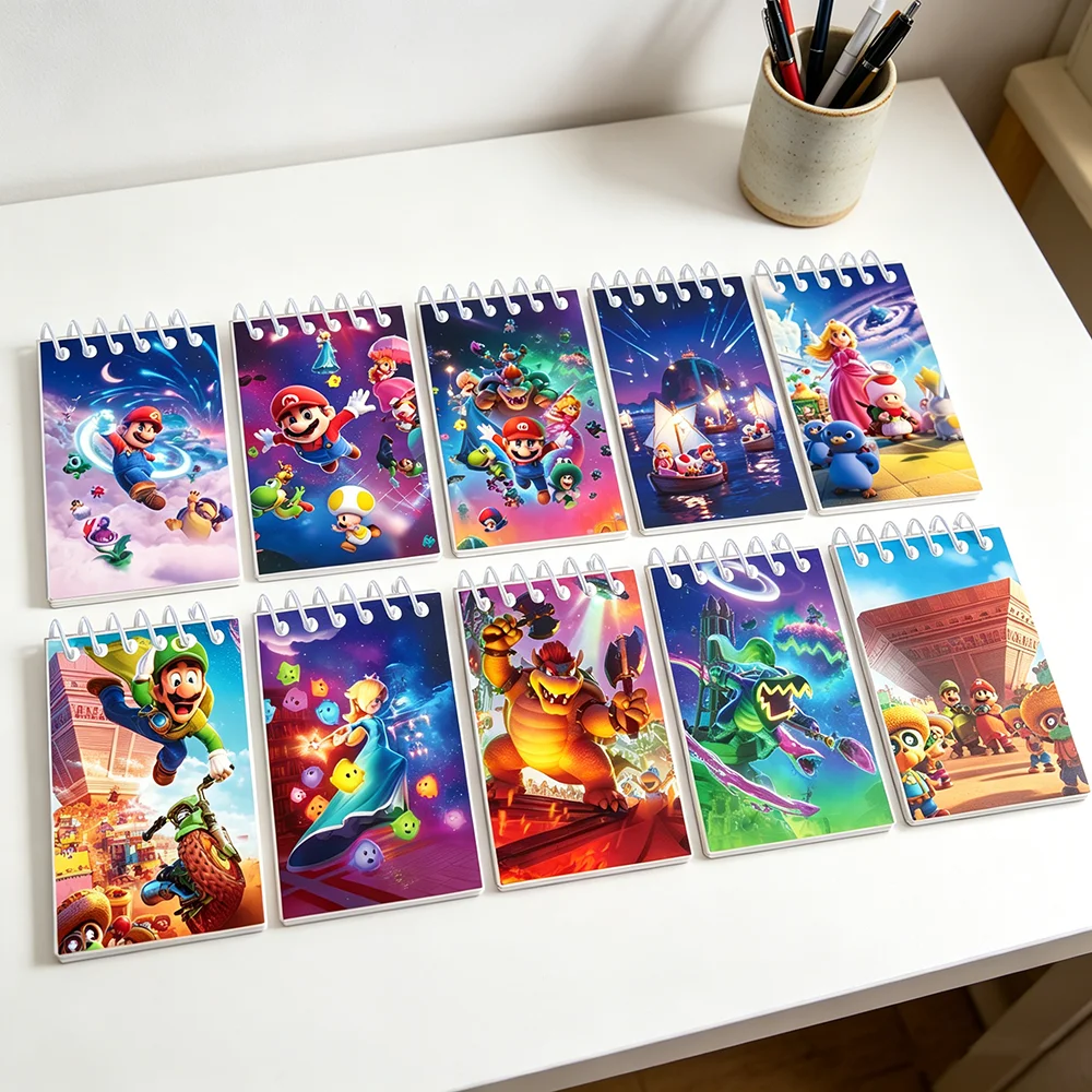 

8/10pcs Cartoon Multi-Style School Notebooks Creative Memo Pads & Meeting Books - Assorted Designs for Organizing And Sketching