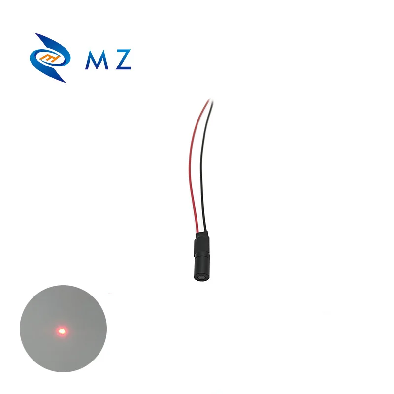 Compact Mini D6mm 650nm 0.5mw 1mw 5mw 10mw Red Dot Laser Diode Module Glass Lens Industrial Grade