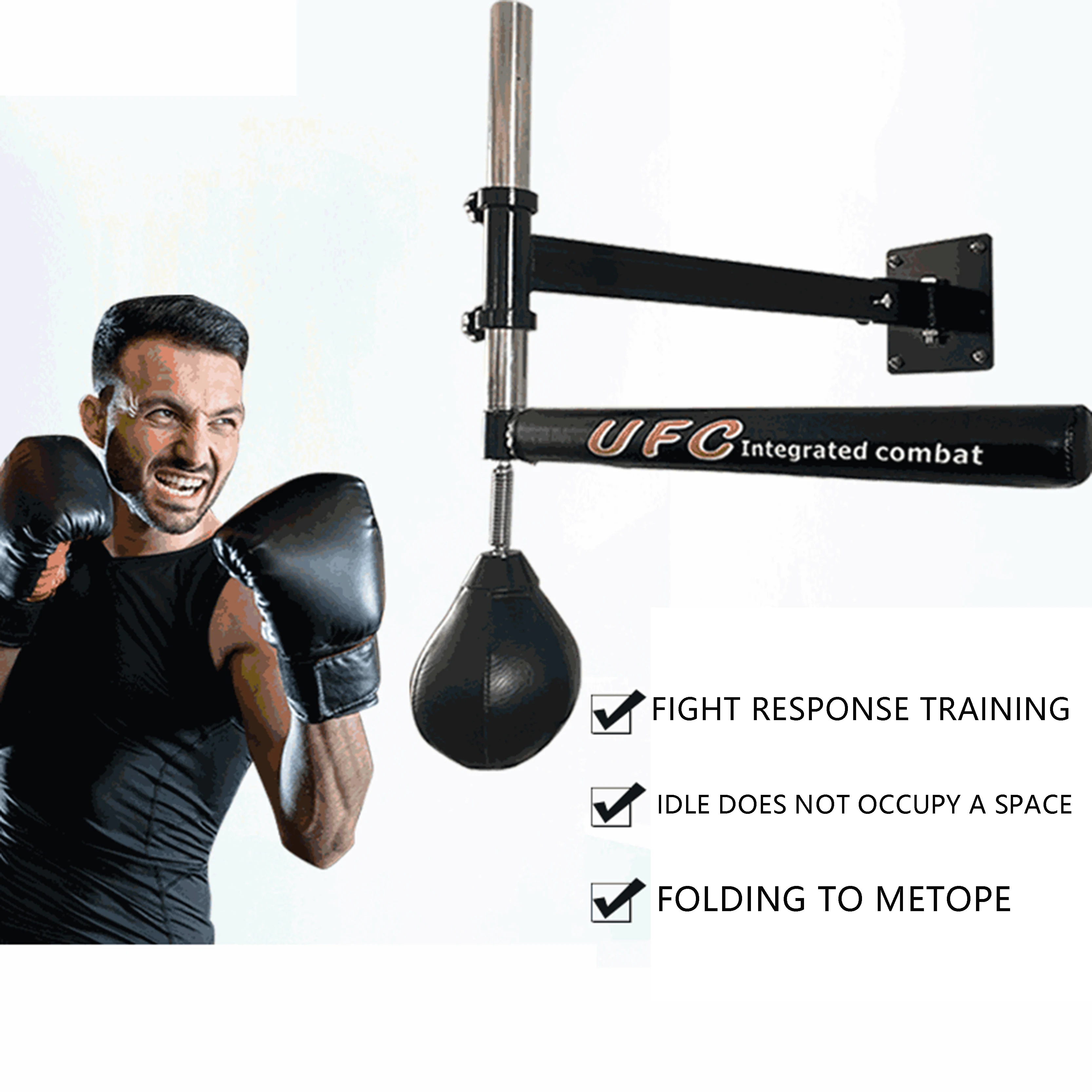 Fighting Training Wall Reaction Stick Boxing Speed Ball Reaction Training Space-Saving Fighting Muay Thai Target Equipment sinoarcade octagonal restrictor plate for hori fighting stick alpha hayabusa joystick round gate square restrictor gate