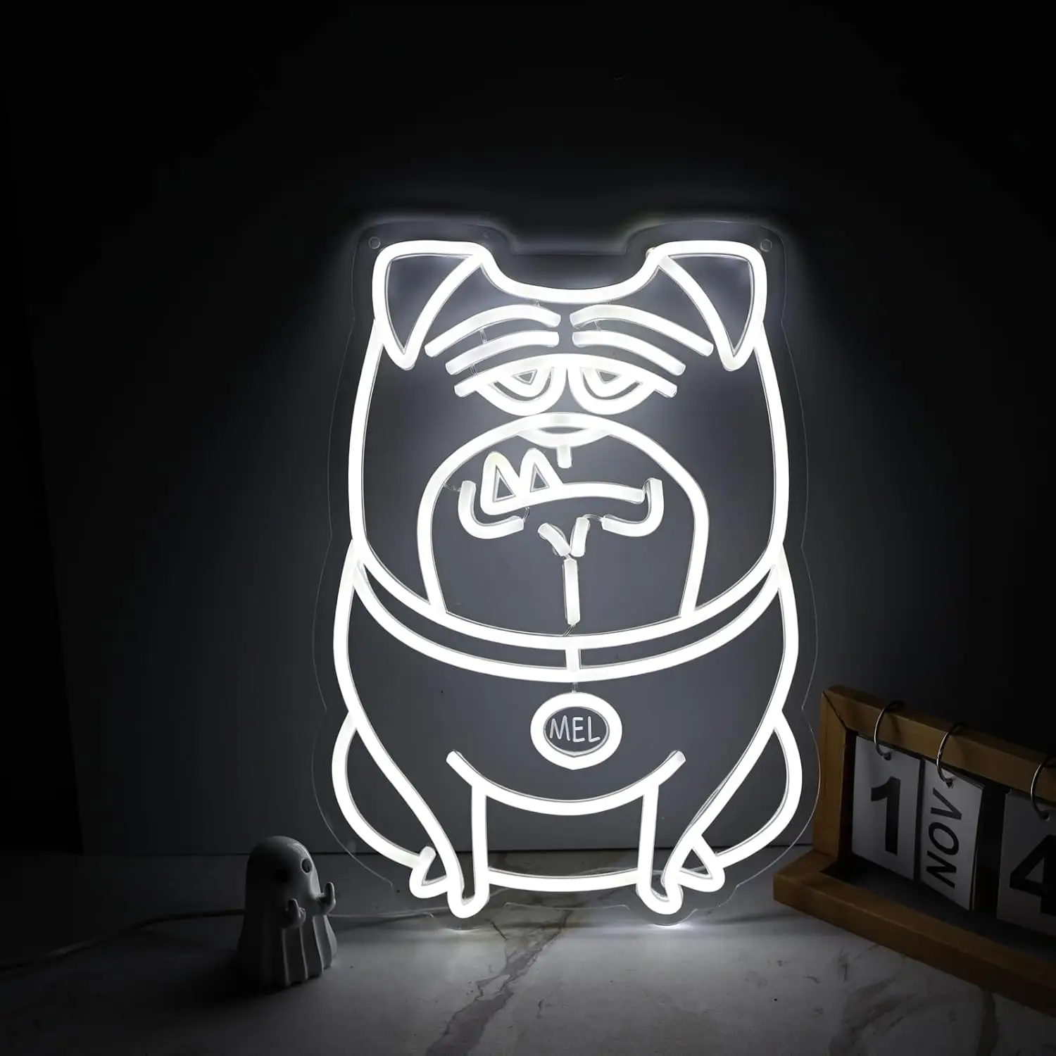

Pet Neon Signs Dog LED Neon Lights USB Power with Dimmable for Bedroom Life of Pets Man Cave Party Bar Wall Decor Birthday Gift