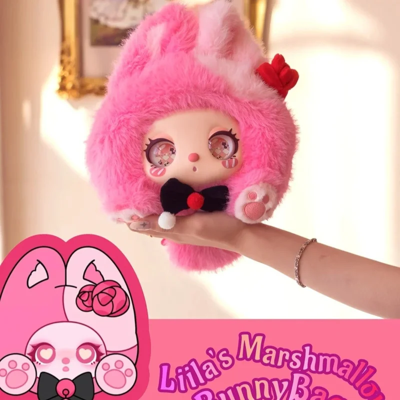 جديد حقيقي Liila'S الخطمي الأرنب حقيبة سلسلة صندوق أعمى الطفل ثلاثة لينة الفينيل لطيف دمية الشكل صندوق غامض جمع الهدايا