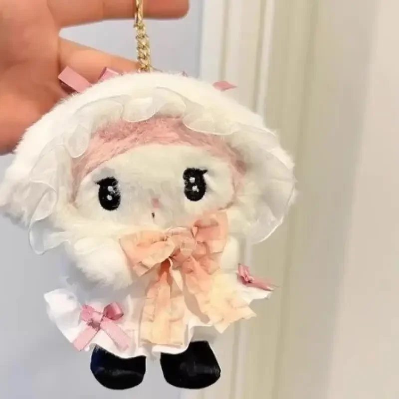 Sanrio kawaii anime lolita minha melodia kuromi brinquedo 15cm saco decoração pingente bonito chaveiro festival de aniversário crianças presentes