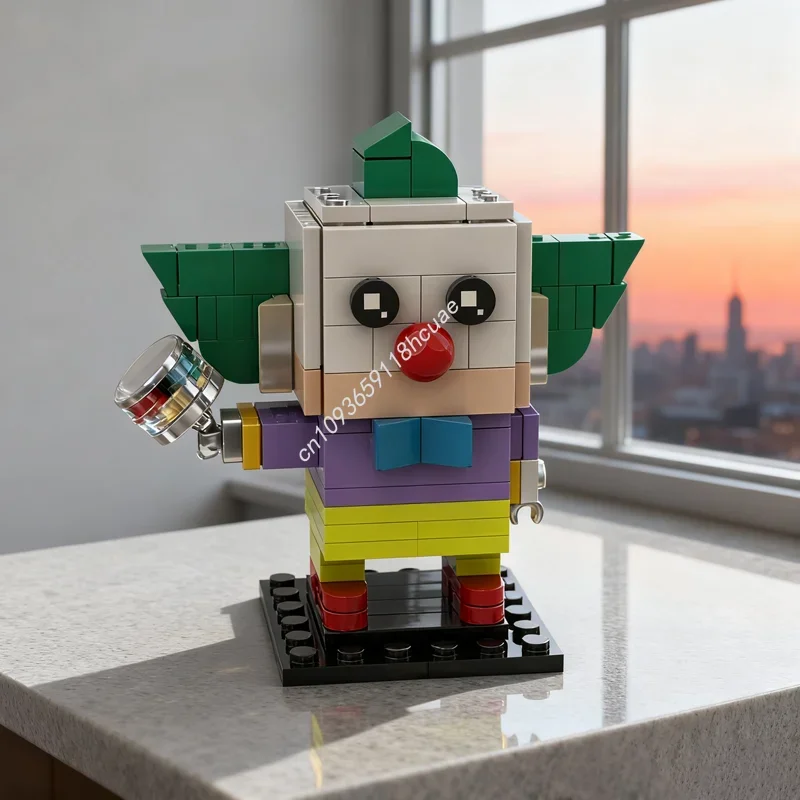 

122pcs MOC Krusty Simpsons Brickheadzed Model Building Blocks Architecture Idea Toys Education Festival Gift Birthday