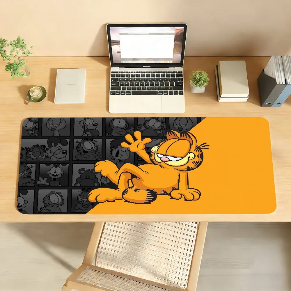 Cartoon G-Gar-fieldS Mauspad Rutschfeste Kantenverriegelung Schreibtischunterlage PC Laptop Zubehör Gummi Büro Tastatur Großer Spielteppich