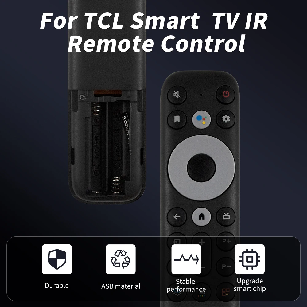 RC902V FMR4 Replacement Remote Control for TCL Mini-LED QLED 4K UHD Smart Android TV (No Voice Function)