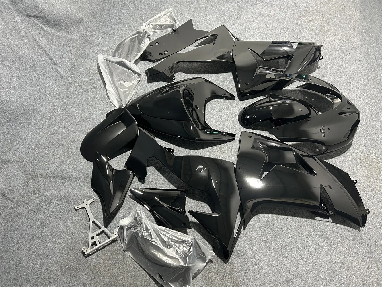 ABS Injection Motorcycles Fairings for ZX10R ZX-10R 2006 2007 Fairing Kit fit ZX 10R 06 07 Black Bodyframe Plastic Cove