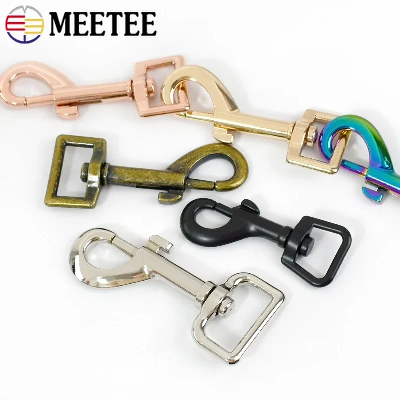5/10/20Pcs 15/20/25mm Metal Lobster Buckle Snap Hooks Dog Leash Collar Keychain Trigger Clip Swivel