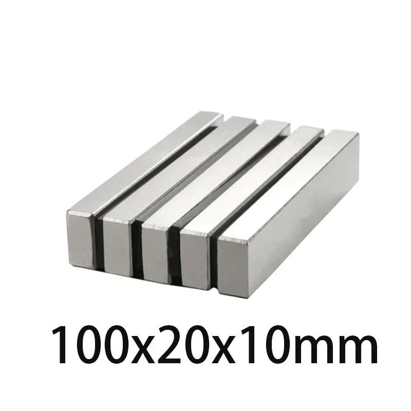 100X20X10Mm Blok Krachtige Magneten Langste Vel Neodymium Magneet 100X20X10Mm Sterke Permanente Ndfeb Magneten 100X20X10Mm