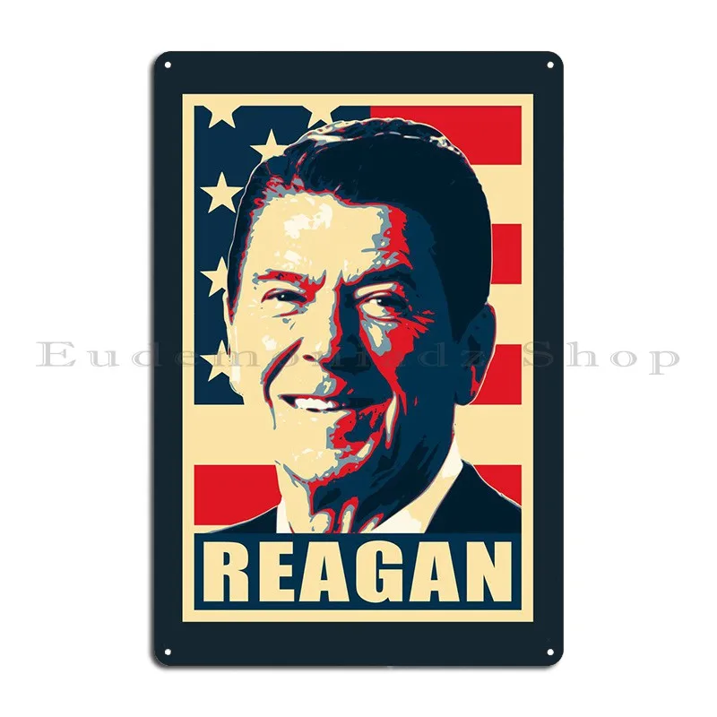 Ronald Reagan The American Metal Sign Party Painting Wall Custom Custom Plaques Tin Sign Poster