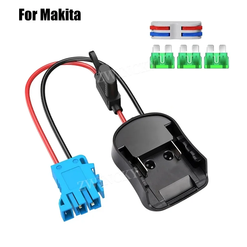 For Makita 18V Battery Adapter with 12 AWG wire and 40A fuses Compatible For BL1830 BL1840 BL1850 BL1860 DIY Tool accessories