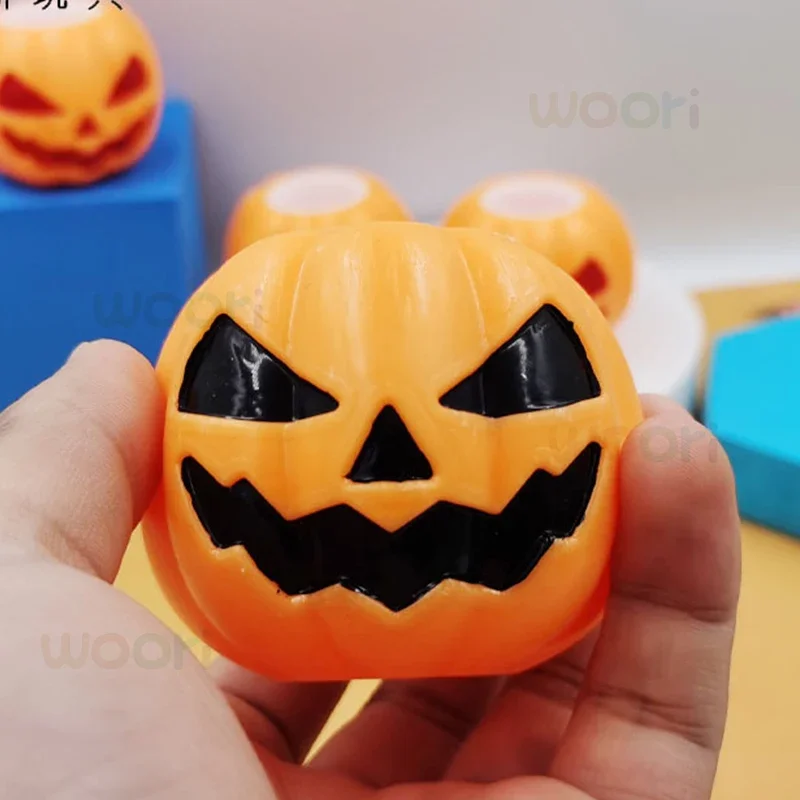 Halloween Ghost Squeeze Pumpkin TPR Ghost Cup Toys Decompression Fidget Antistress Sensory Stress Reliefing Gift For Kids Adults