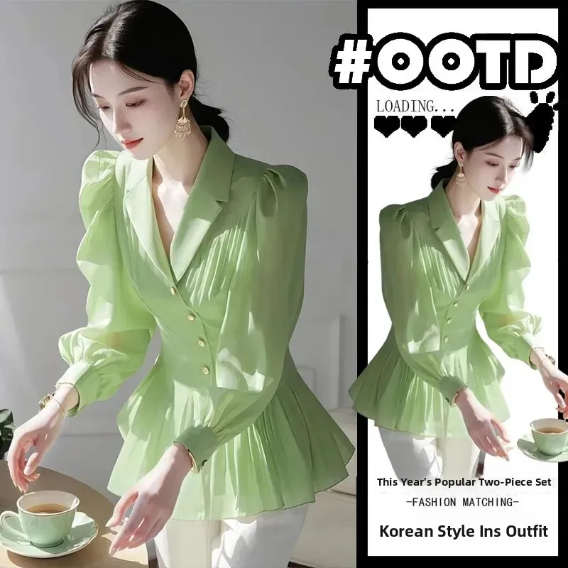 وصل حديثًا للربيع للسيدات من Slienen irt، ملمس راقي، دوبان، قمة جميلة من البوليستر عالي الجودة، طويل...