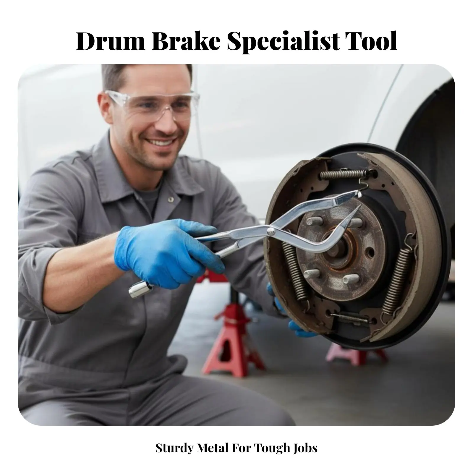 Drum Brake Spring Pliers, Multifunctional Removal Tool, Brake Shoe Adjustment, Professional Repair Equipment