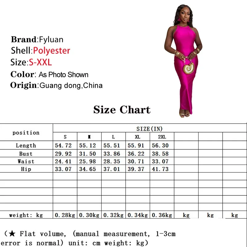Sukienka damska długa, modna, z dekoltem, jednolita, seksowna, bez rękawów, z odkrytymi plecami, obcisła, na kolację, nowość 2025