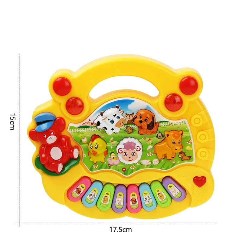 Baby Animal Sound Music Toys, Música Brinquedos, Piano, Teclados, Instrumentos Elétricos Independentes, Educação Infantil