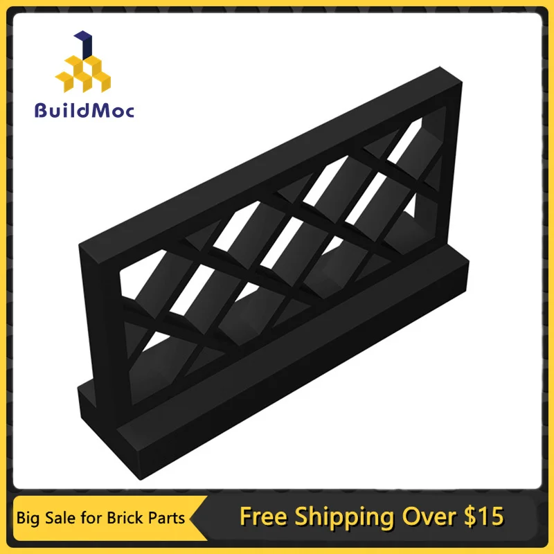 10Pcs MOC Parts 3185 Fence 1 x 4 x 2 Compatible Bricks DIY Assmble Building Blocks Particle Kids Puzzle Brain Toy Birthday Gift