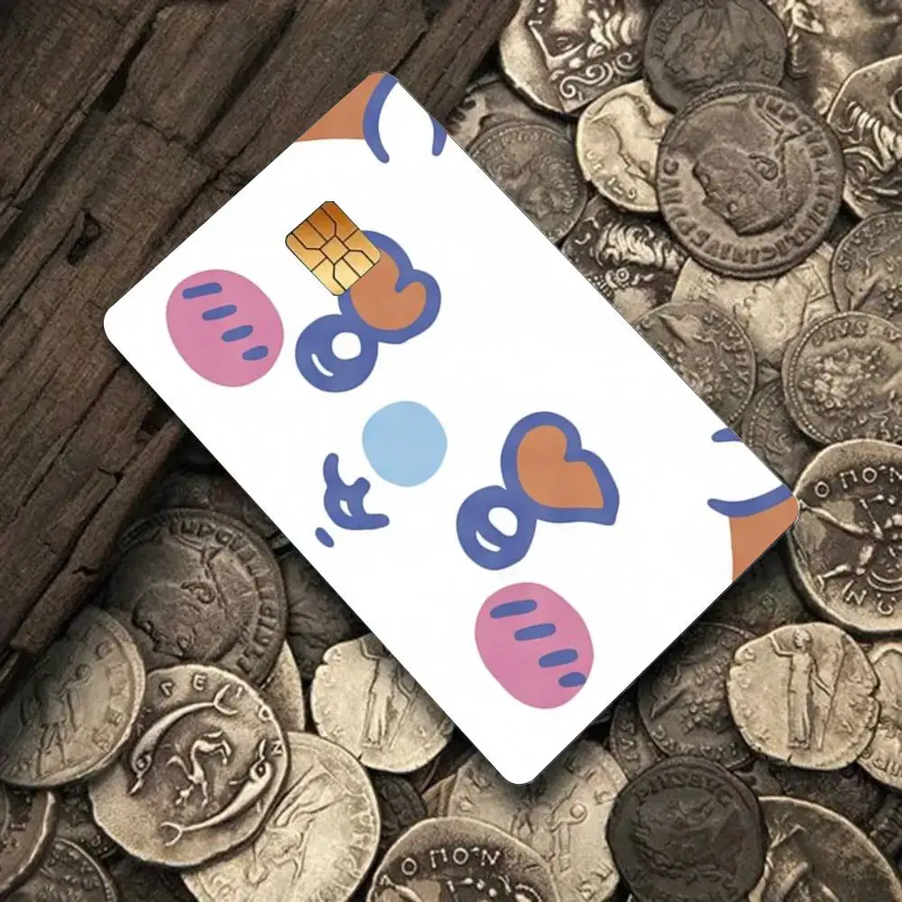 Cartoon Kawaii Chiikawas 4 Stück Kreditkarten-Skin-Aufkleber, geeignet für Bank-Debit-, U-Bahn-, Bus- und Transitpass-Dekorationsabdeckungen – Detail 19