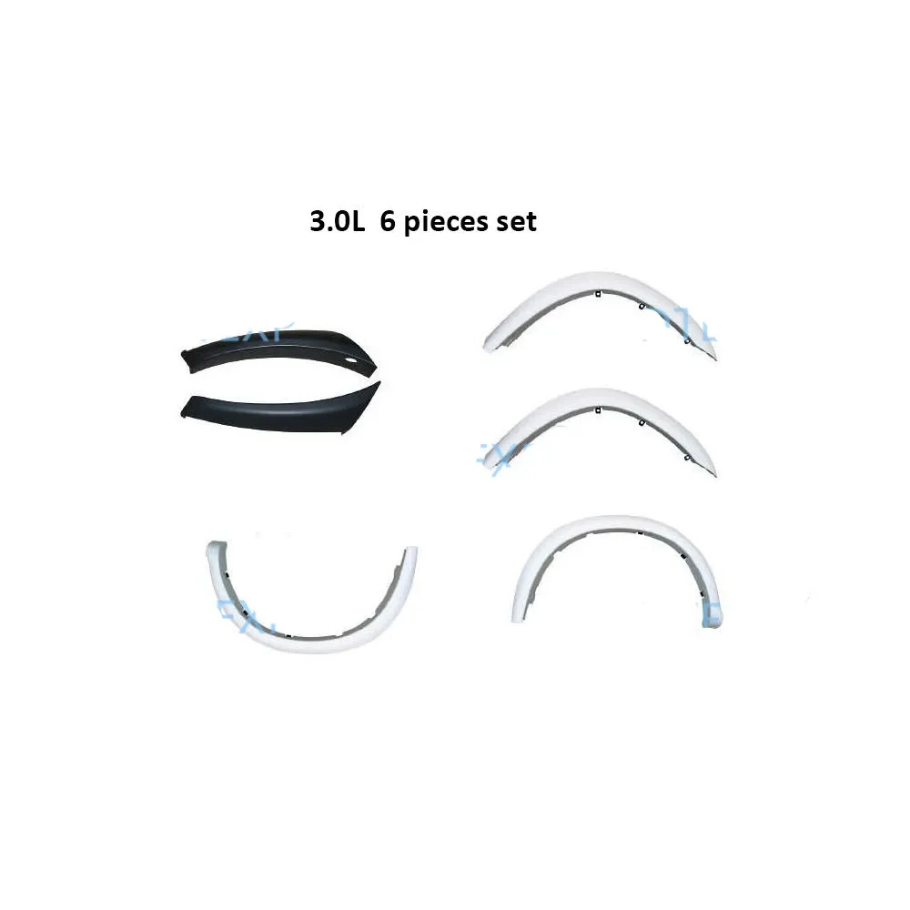 6 Pieces 3.0L Front Wheel Eyebrow for Pajero Sport K90 Rear Wheel Eyebrow for Nativa K80 Mudguard Set for Montero Sport MR230944