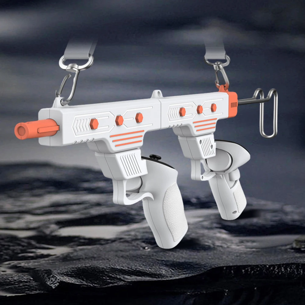 อะแดปเตอร์ปืนไรเฟิลสำหรับคอนโทรลเลอร์ VR อุปกรณ์เสริมเกม VR ด้ามจับคอนโทรลเลอร์สำหรับยิงปืน สำหรับ Meta Quest 3/Quest 3S