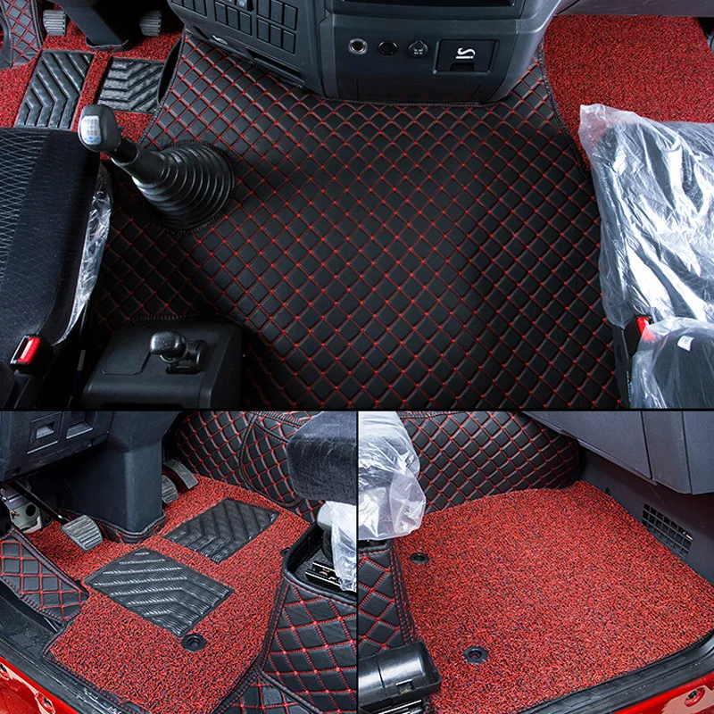 Foor Mats for Shacman X3000 Special Full Surround Foot Pad Cab Interior Leather Single Layer Decoration Supplies