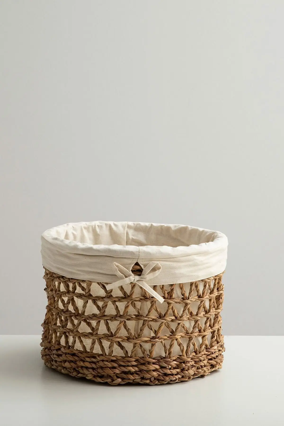 İskandinav baskets Ramona Round Basket L Natural wicker basket