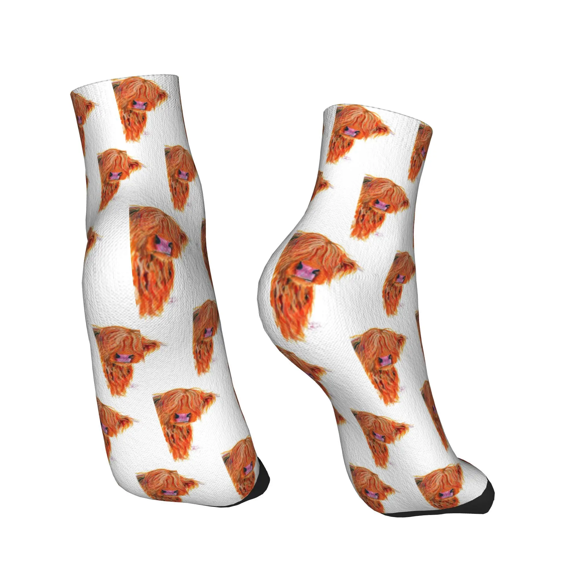 جميع المواسم المرتفعات البقرة طباعة الجوارب الاسكتلندية Harajuku سوبر لينة الرياضة الأوسط جوارب أنبوبية لينة جوارب غير رسمية للرجال والنساء