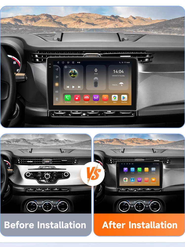 Snapdragon6115 Android14 Radio de coche para Alfa Romeo Giulietta 2010-2018 reproductor Multimedia de coche pantalla inteligente autoradio Carplay 2