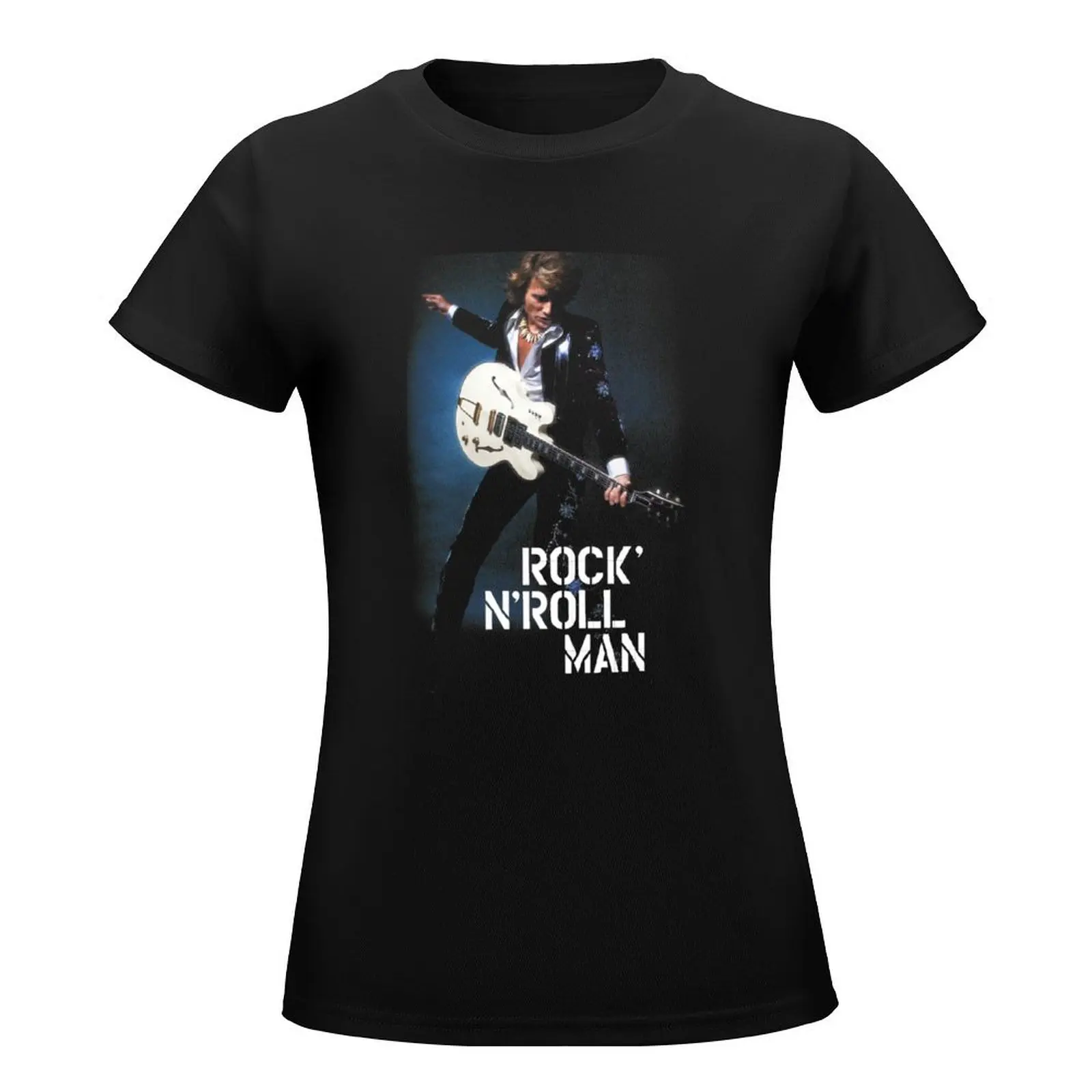 ROCK N ROLL MAN T-Shirt tops Short sleeve tee Blouse t-shirt dress for Women graphic