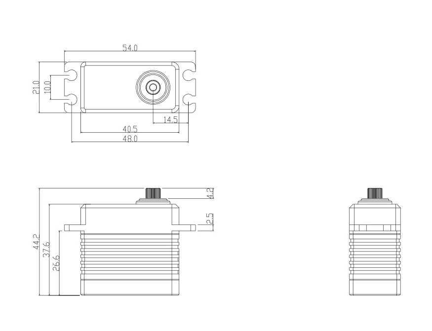 OCS-351WB 8.4V 35kg.cm 87g 0.07S/60° Brushless Motor High Torque Servo Steel Gear All CNC Case Waterproof IP67 BLS