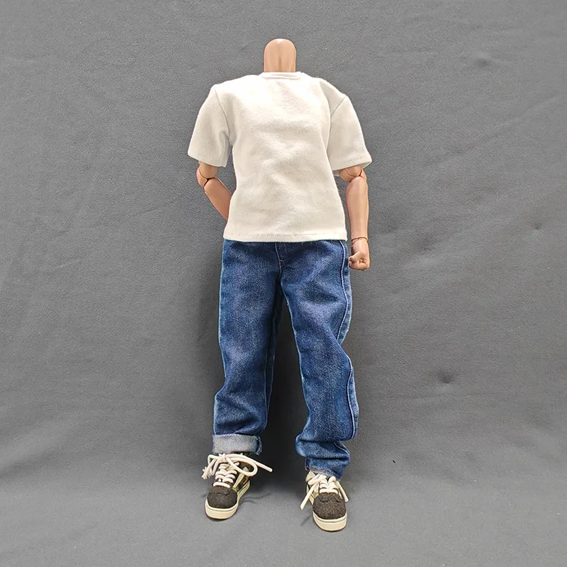 1/6 مقياس 12 بوصة الجينز للدمى الذكور 12 بوصة عمل الشكل الدنيم السراويل 30 سنتيمتر BJD دمى الزي الرجال السراويل لشخصية العمل