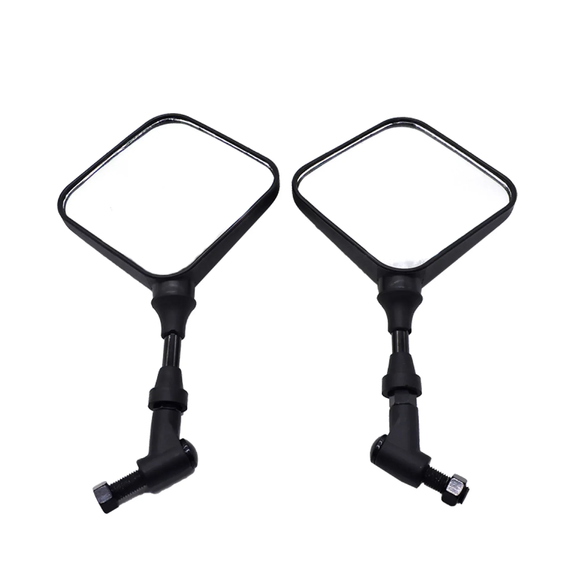 Pair For honda kawasaki Motorcycle Rearview Mirror Scooter Motorbike ATV Back Side Mirrors 10mm Modification Part