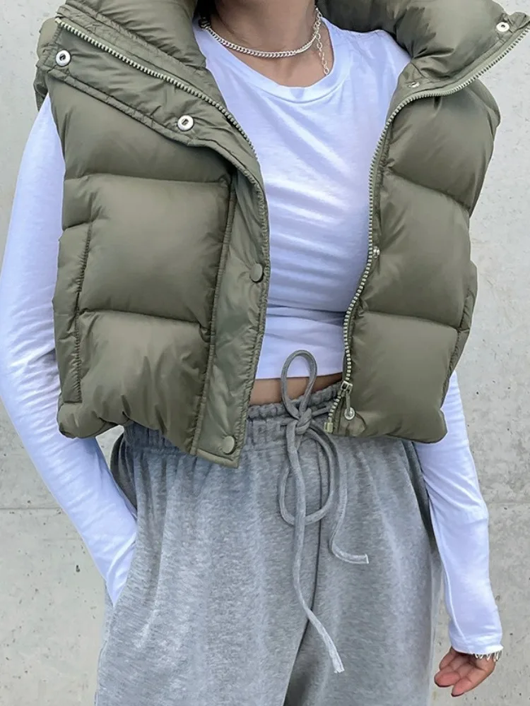 Chaleco Jaet de algodón para mujer, ropa de abrigo Thi Warm Bread Sle, primavera Otoño Invierno, viaje, otro otro