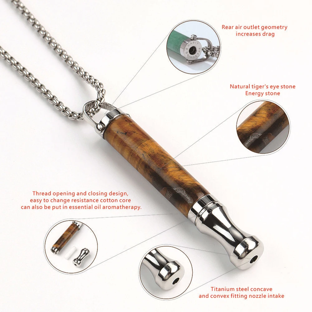 Anxiety Breathing Necklace Breathlace Stress Anxiety Relief Chain for Adults