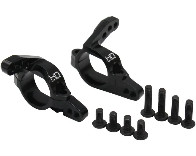 Hot Racing HFJ12AF01 Black Alum Front Lower Shock & Link Mounts Rep HPI116872 for HPI Venture FJ
