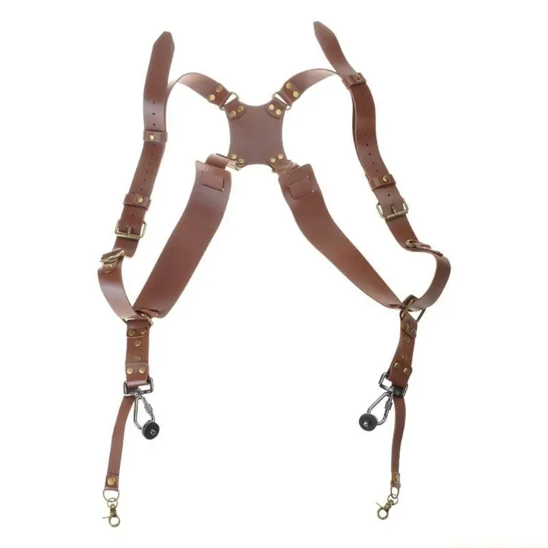 F62C Double Shoulder Strap Back Camera Suspender Photography Gear for DSLR/SLR Camera