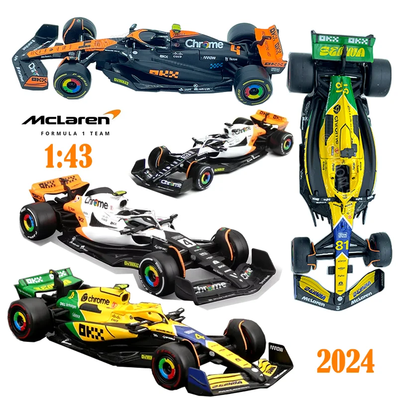 Bburago 1:43 2024 F1 Mclaren MCL38 #81 #4 Mcl38 Miami Gp #81#4 MCL60-4 Singapore