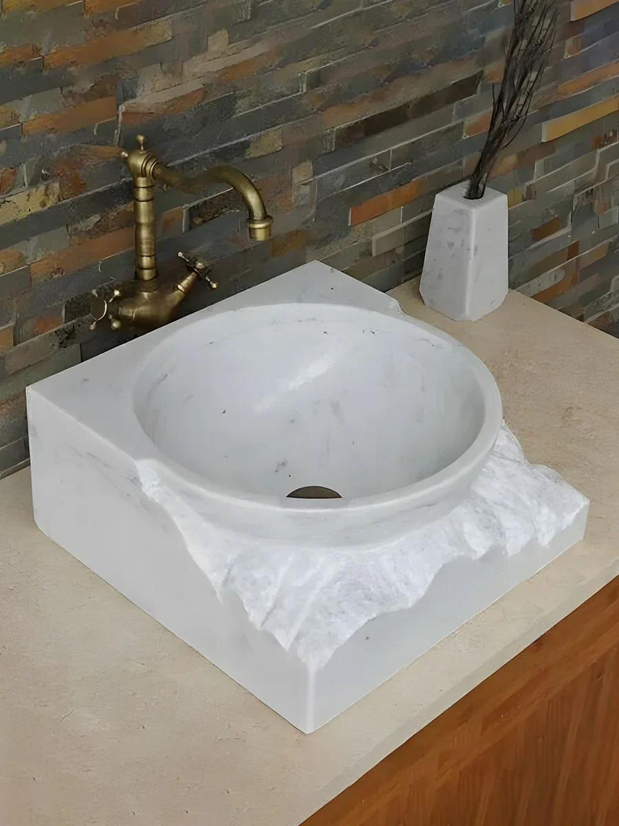 Nordic Bathroom Natural Balcony Toilet Customized Creative Washbasin