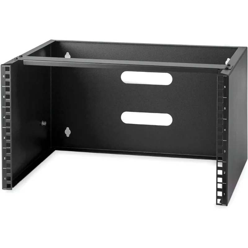 

6U Wall Mount Network Rack 14 Inch Deep Low Profile 19 Inch Patch Panel Bracket for Shallow Server IT Equipment Network