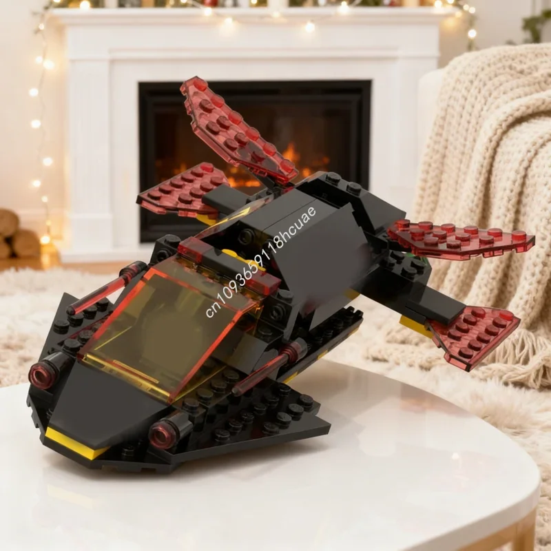 

136pcs MOC Space Blacktron I Light Freight Cargo Model Building Blocks Construction Christmas Gift Toy Idea Education Brick