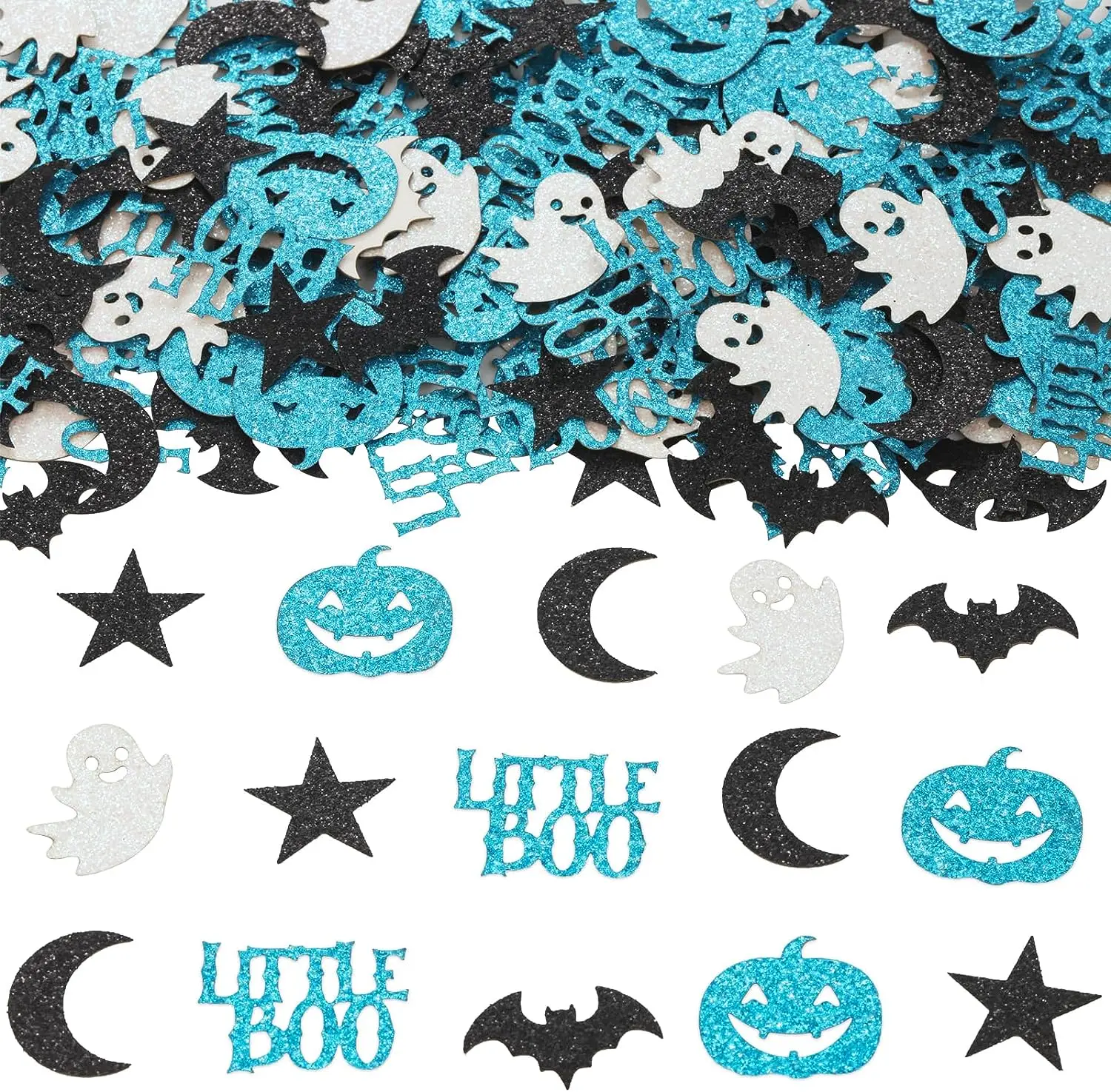 

Little Boo Party Decorations 200Pcs Little Boo Confetti for Halloween Little Boo Baby Shower Birthday Party Decoration Supplies